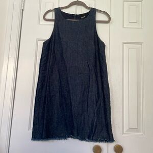 Two tone denim dress